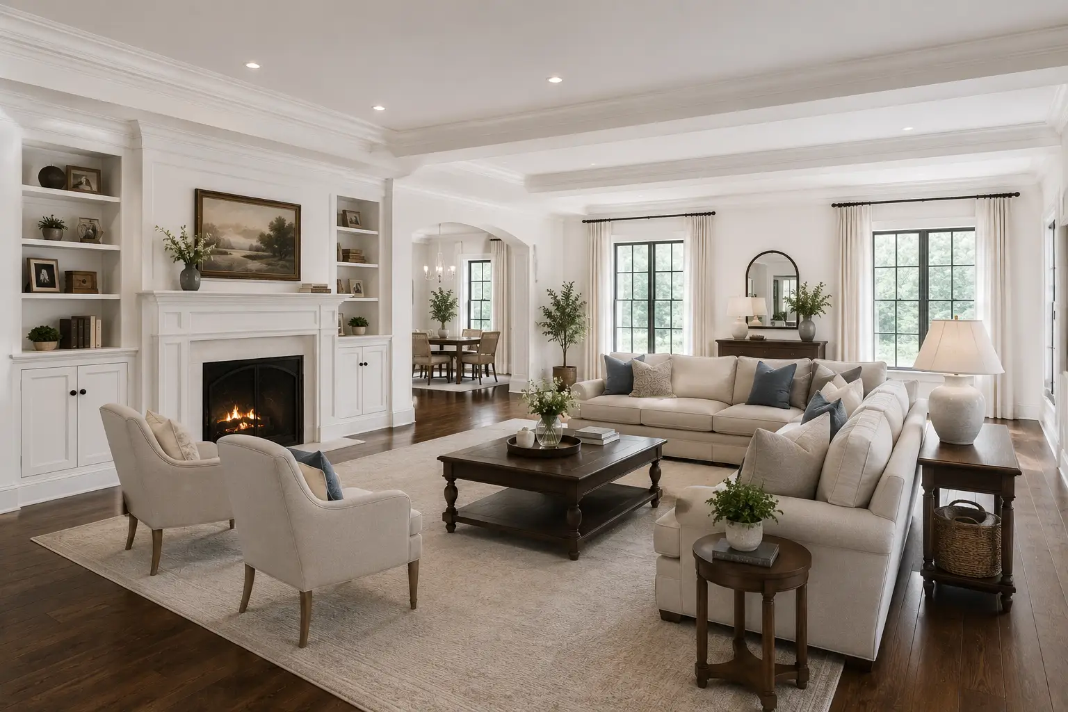 Freshly painted home interior